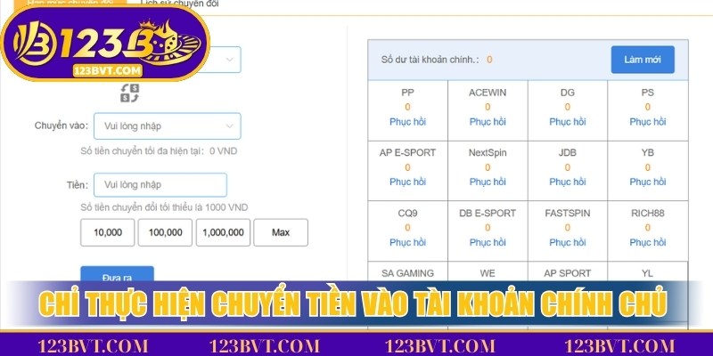 Rút Tiền 123B - Rút Tiền Từ 123B VT Về Bank 5 Phút 4 Ưu tiên rút tiền về ngân hàng chính chủ để giao dịch nhanh và hạn chế phát sinh lỗi